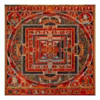 Tibetan Buddhism Mandala of the Forms of Manjushri