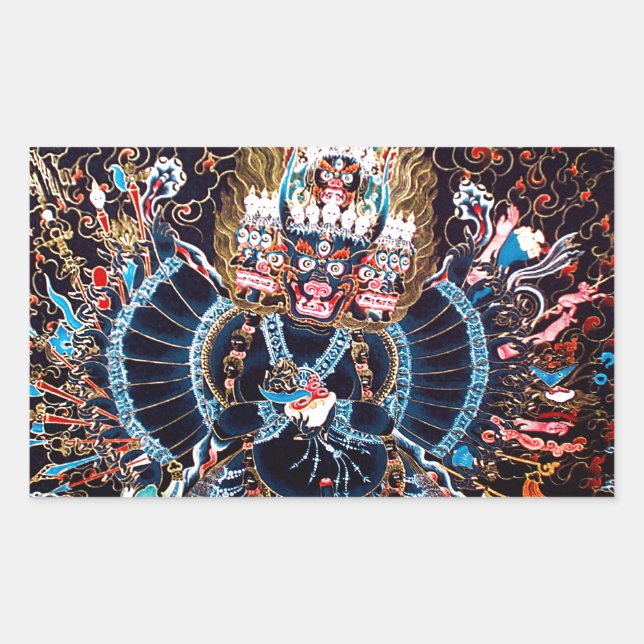 Tibetan Buddhist Art (Chemckok Heruka) Sticker (Front)
