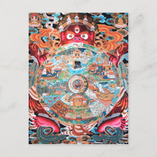 Tibetan Buddhist Art (Wheel of Life) Postcard