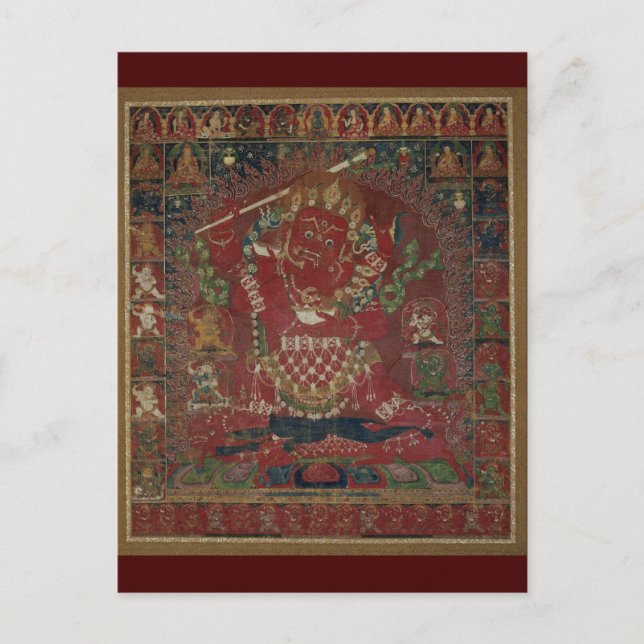 Tibetan Buddhist Rakta Yamari Deity Postcard (Front)