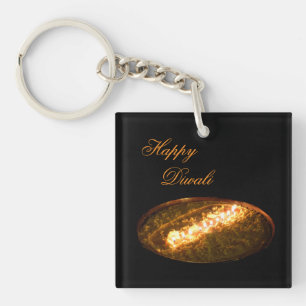 Tibetan Butter Lamp Keychain