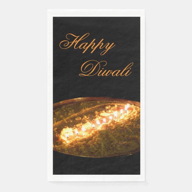 Tibetan Butter Lamp Napkin (Front)