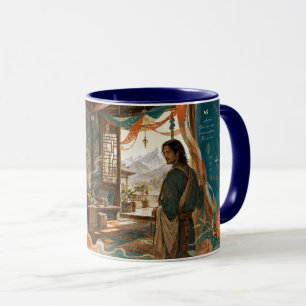 Tibetan clothing. mug