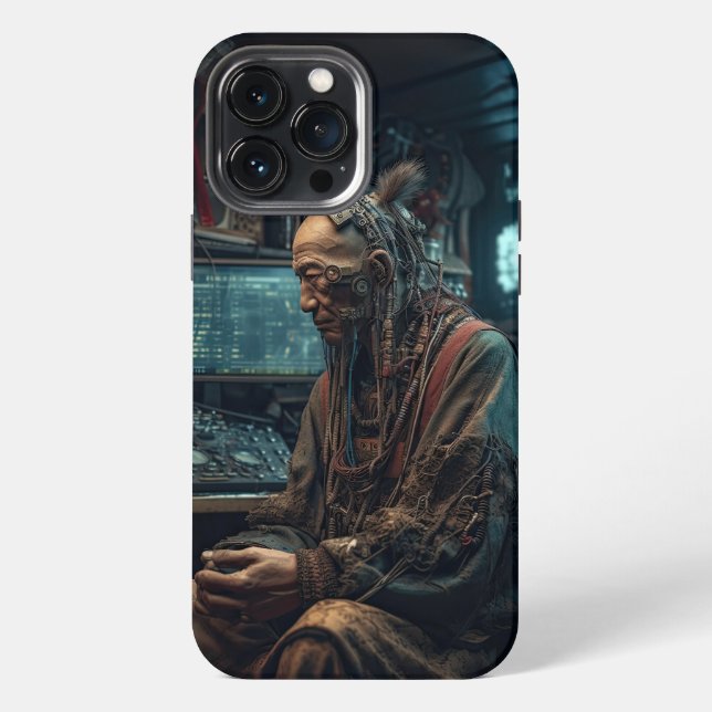 Tibetan Cyberpunk iPhone Case (Back)