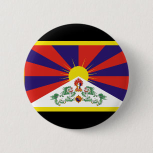 Tibetan Flag 2 Inch Round Button