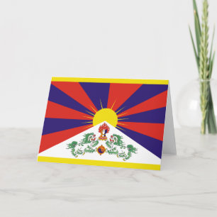 Tibetan Flag Card