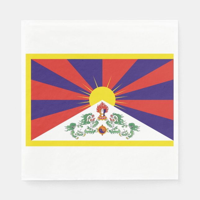Tibetan Flag Napkin (Front)