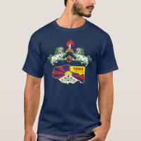 Tibetan Flag Tshirt, Snow Lions, Map / Tibet