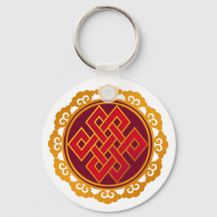 Tibetan Karma Buddhism Eternal Knot Keychain