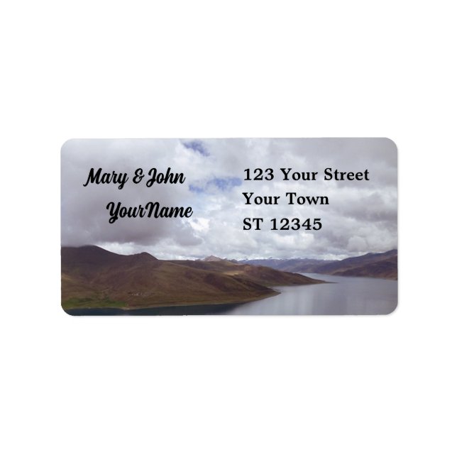 Tibetan Lake Label (Front)