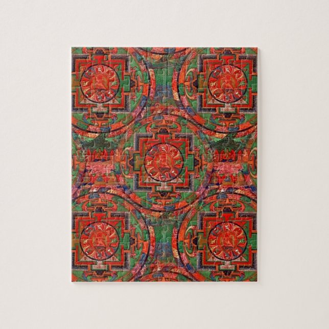 Tibetan Mandala Jigsaw Puzzle (Vertical)