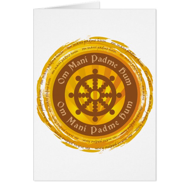 Tibetan Mantra Dharma Wheel (Front)