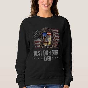 Tibetan Mastiff Best Dog Mom Ever Retro Usa Americ Sweatshirt