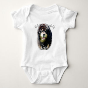 Tibetan Mastiff Dad 2 Baby Bodysuit