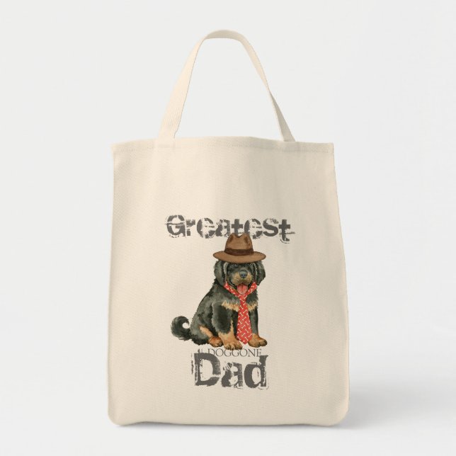 Tibetan Mastiff Dad Tote Bag (Front)