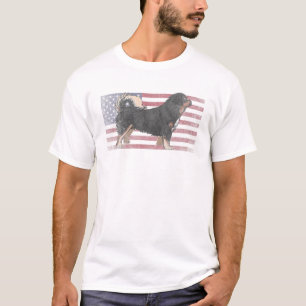 Tibetan Mastiff Dog 4Th Of July American Flag Amer T-Shirt