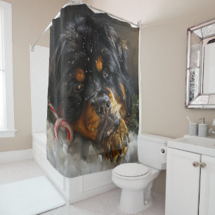 Tibetan Mastiff Dog Christmas Festive 