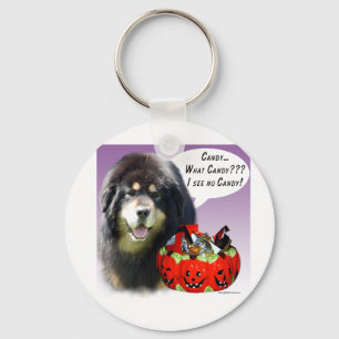 Tibetan Mastiff Halloween Candy Keychain