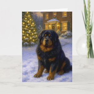 Tibetan Mastiff Holiday Card