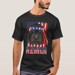 Tibetan Mastiff Merica 4th Of July Dog Patriotic F T-Shirt