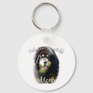 Tibetan Mastiff Mom 2 Keychain