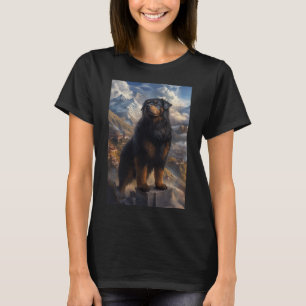 Tibetan Mastiff Mountain View Sticker T-Shirt