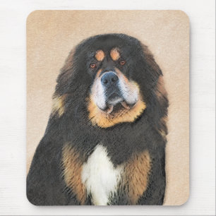 Tibetan Mastiff Painting - Cute Original Dog Art Mouse Pad