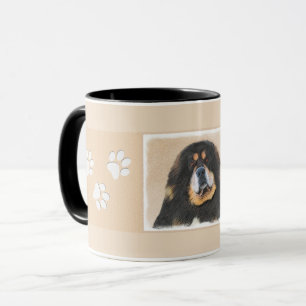 Tibetan Mastiff Painting - Cute Original Dog Art Mug