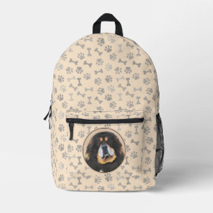 Tibetan Mastiff Painting - Cute Original Dog Art Printed Backpack