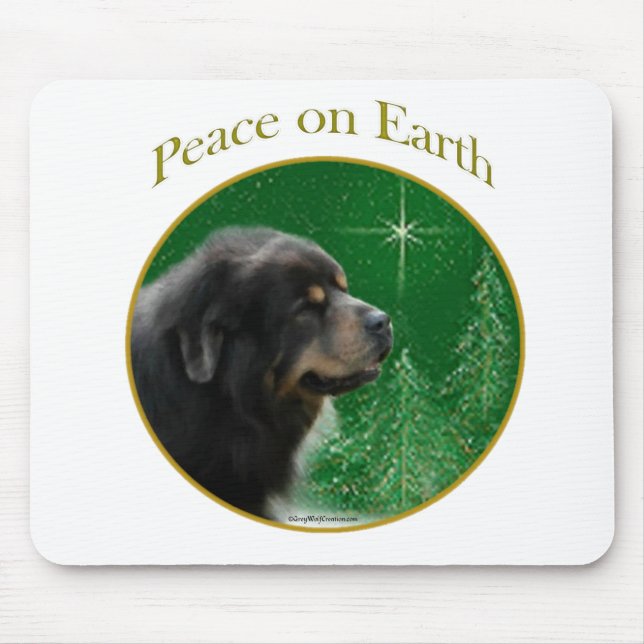 Tibetan Mastiff Peace Mouse Pad (Front)