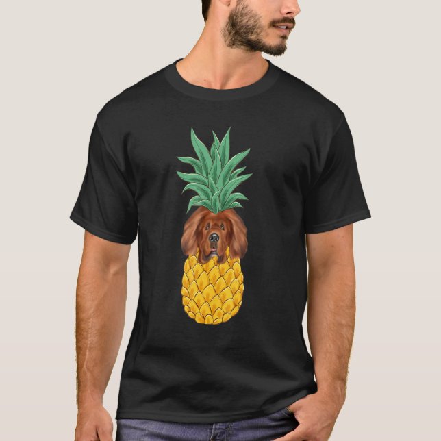 Tibetan Mastiff Pineapple Dog T-Shirt (Front)