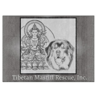 Tibetan Mastiff Rescue Logo Cutting Board