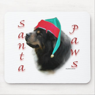 Tibetan Mastiff Santa Paws Mouse Pad