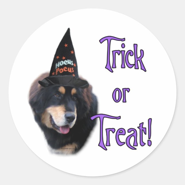 Tibetan Mastiff Trick Classic Round Sticker (Front)