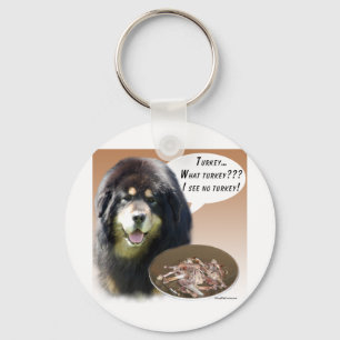 Tibetan Mastiff Turkey Keychain