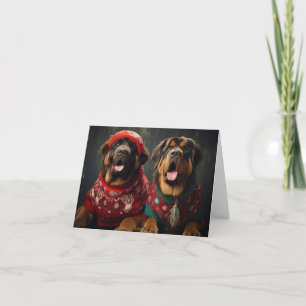 Tibetan Mastiffs Christmas Card