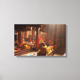 Tibetan Monk Canvas Print