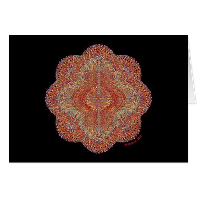 Tibetan Prayer Mandala (Front Horizontal)