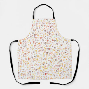 Tibetan script apron