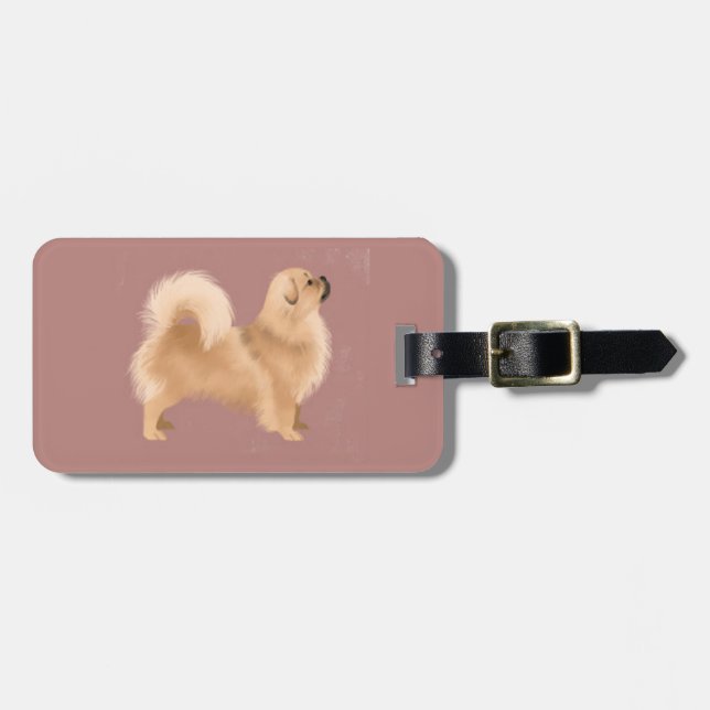 Tibetan Spaniel (Blonde2) Luggage Tag  (Front Horizontal)