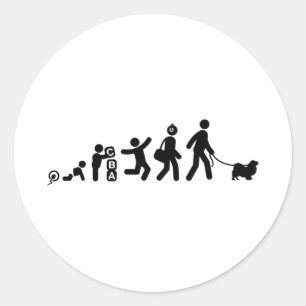 Tibetan Spaniel Classic Round Sticker