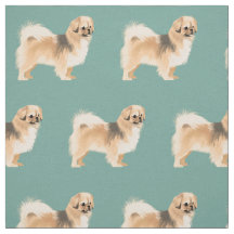 Tibetan Spaniel (Cream) Combed Fabric