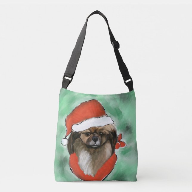 Tibetan Spaniel Crossbody Bag (Front)
