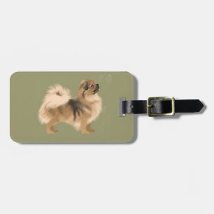 Tibetan Spaniel (Dark Sable) Luggage Tag