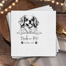 Tibetan Spaniel Dog Personalized Drinks On Me