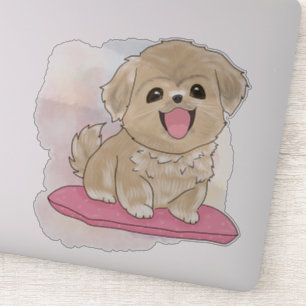 Tibetan Spaniel dog watercolor
