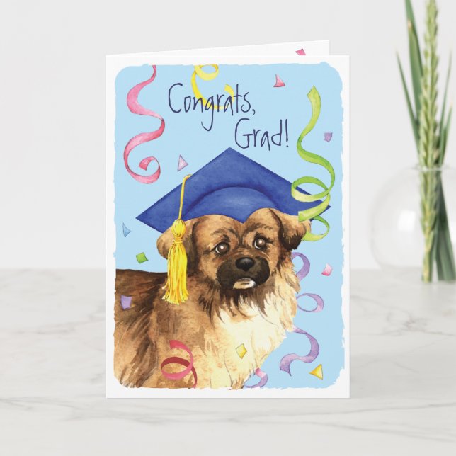 Tibetan Spaniel Graduate Card (Front)