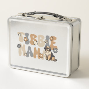 Tibetan Spaniel Groovy Tibbie Mama Metal Lunch Box