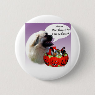 Tibetan Spaniel Halloween Candy 2 Inch Round Button