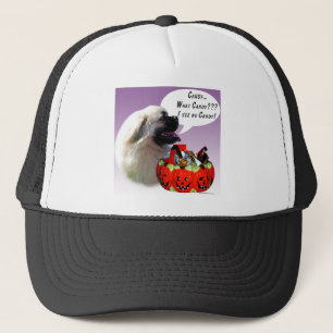 Tibetan Spaniel Halloween Candy Trucker Hat